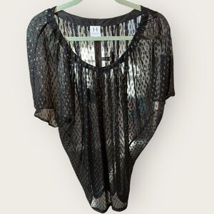 Sheer Sparkly Overlay Dress